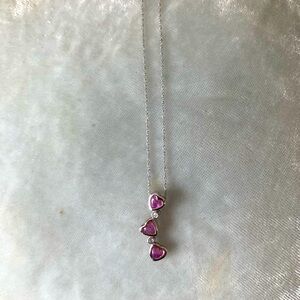 10k white gold, heart necklace from Kay Jeweler’s circa 2005